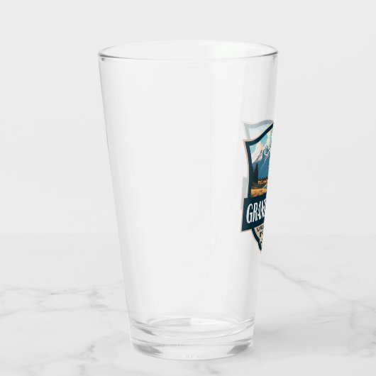 Verre Grand Teton National Park Illustration Retro (Droite)