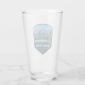 Verre Grand Teton National Park Shield (Dos)