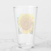 Verre Grand tournesol jaune Floral (Dos)