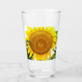 Verre Grand tournesol jaune Floral (Devant)