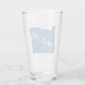 Verre Grant Pass Grain de bois de l'Oregon (Dos)