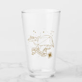 Verre Graphique de constellation HUFFLEPUFF™ (Devant)