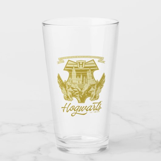 Verre Graphique du bouclier ailé HOGWARTS™ (Devant)