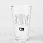 Verre Graphique du code barre de Rick et Morty (Dos)