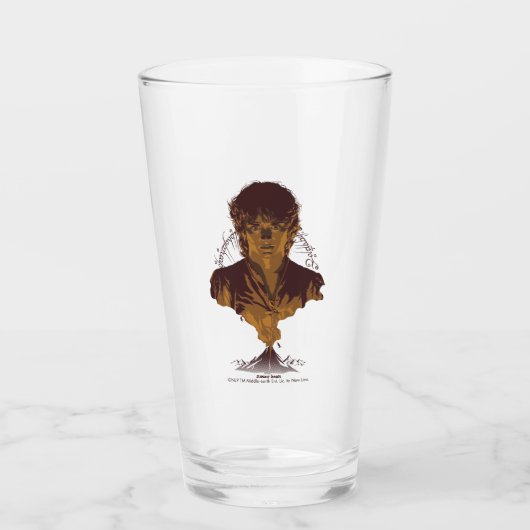 Verre Graphisme de l'inscription Tengwar de FRODO™ MOUNT (Devant)