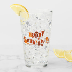 Verre Graphisme de Thanksgiving festif et lumineux de Sl