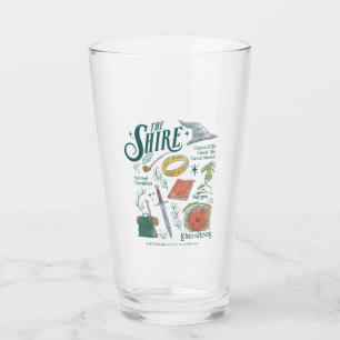 Verre Graphisme en collage aquarelle THE SHIRE™