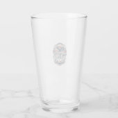 Verre Graphisme vectoriel de fierté de petite ville du M (Dos)