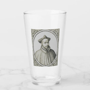 Verre Gravure antique de Saint Ignace de Loyola Art Anti