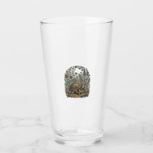 Verre Gravure vintage tortue jardin botanique