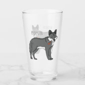 Verre Gray wolf with pipe cartoon (Devant)