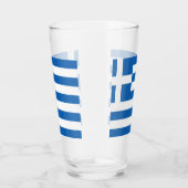Verre Grèce Drapeau grec Patriotique (Droite)