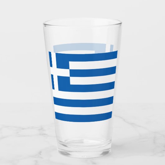 Verre Grèce Drapeau grec Patriotique (Devant)