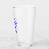 Verre Greek Goddess and Flag of Greece Personalized  (Gauche)