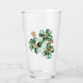 Verre Green Gold Glitter Shamrock St. Patrick's Day (Devant)