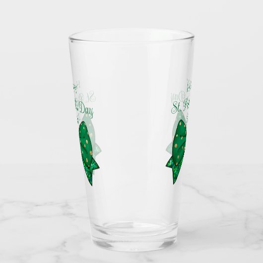 Verre Green Happy St. Patrick's Day 2024 (Gauche)