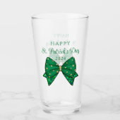 Verre Green Happy St. Patrick's Day 2024 (Devant)