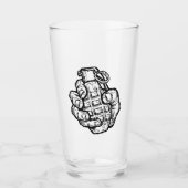 Verre Grenade À La Main En Style Bande Dessinée (Devant)