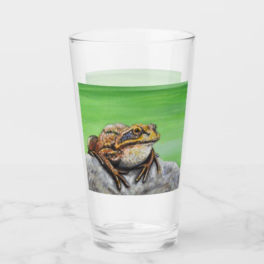 Verre Grenouille sur un rocher (Devant)