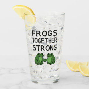 Verre Grenouilles Ensemble Fortes Protestation de Grenou
