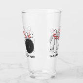 Verre Grève de bol de texte personnalisé (Gauche)