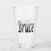 Verre Grey Bruce Nom Logo, (Devant)