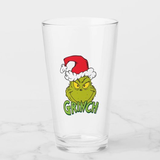Verre Grinch Classique | Méchant ou Gentil (Devant)
