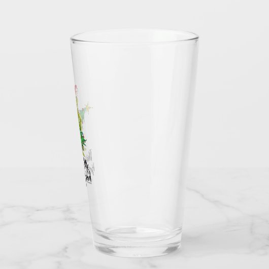 Verre Grinch classique | Naughty (Gauche)