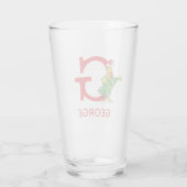Verre Grinch Classique | Nom Vilain & Monogramme (Dos)