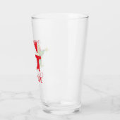 Verre Grinch Classique | Nom Vilain & Monogramme (Gauche)