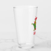 Verre Grinch Classique | Nom Vilain & Monogramme (Droite)