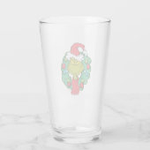 Verre Grinch | Couronne de Noël (Dos)