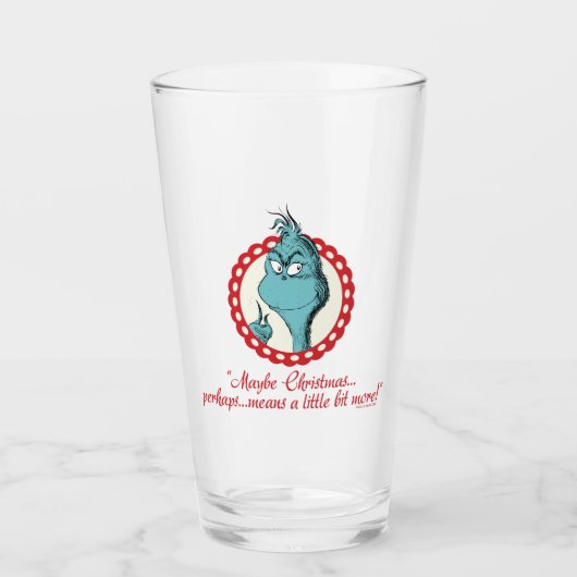Verre Grinch | Peut-être Noël… (Devant)