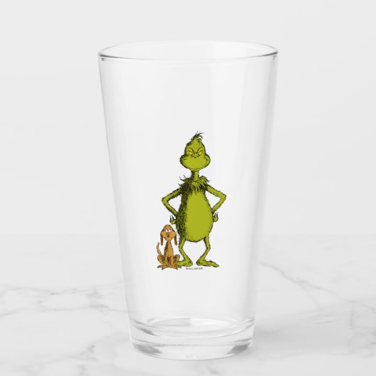 Verre Grinch | posture de Max et Grinch (Devant)