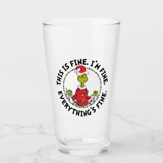 Verre Grinch | Tout va bien (Devant)