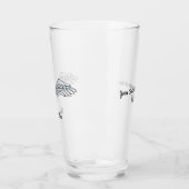 Verre gris bleu des ailes (Gauche)