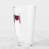 Verre Gris rose et blanc Abstrait (Gauche)