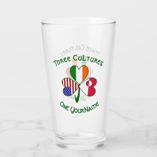 Verre Groenland Irlandais drapeaux américains Shamrock p (Dos)
