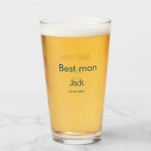 Verre groomsman meilleur man ajouter nom texte bachelore