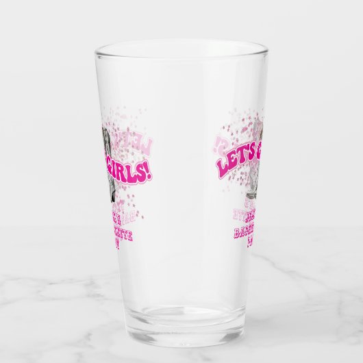 Verre Groovy Allons-y les Filles Enterrement de Vie de J (Droite)