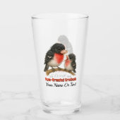 Verre Grosbeak à poitrine Rose étonnante (Devant)