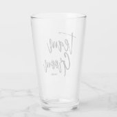 Verre Groupe d'équipe| Style de script noir (Dos)