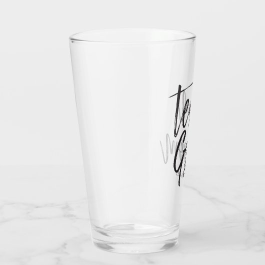 Verre Groupe d'équipe| Style de script noir (Droite)
