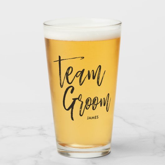 Verre Groupe d'équipe| Style de script noir (Devant (rempli))