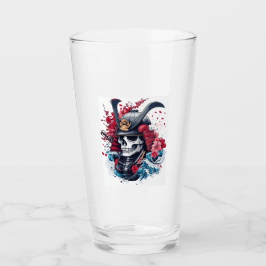 Verre Guerrier Samouraï Crâne (Devant)