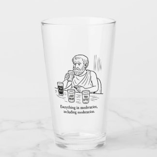 Verre Guide d'Aristote pour la modération