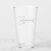 Verre Guitare acoustique Logo Abstrait noir (Dos)