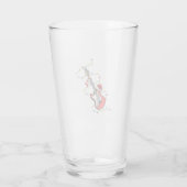 Verre Guitare électrique Santa Claus Musique Noël Amant (Dos)