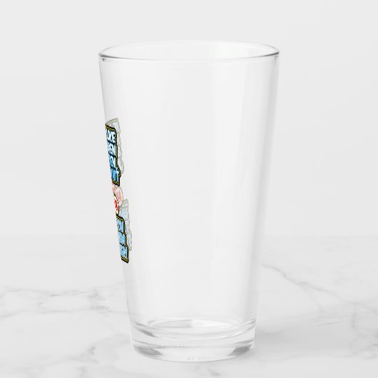 Verre H20 drôle de chimie (Gauche)