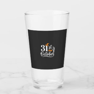 Verre Halloween 31 octobre Citrouille Sorcière Chapeau D